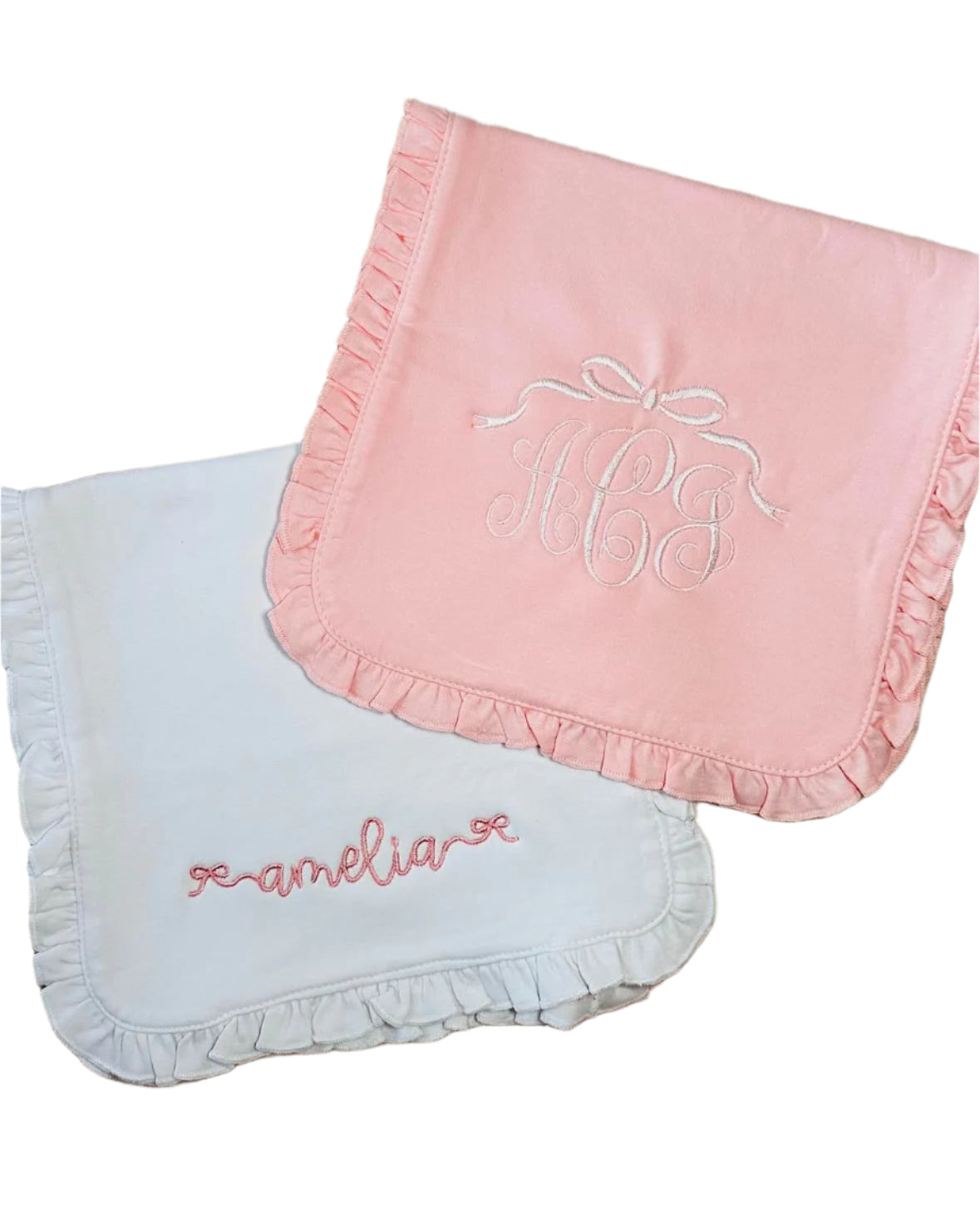 Ruffled Burp Cloth