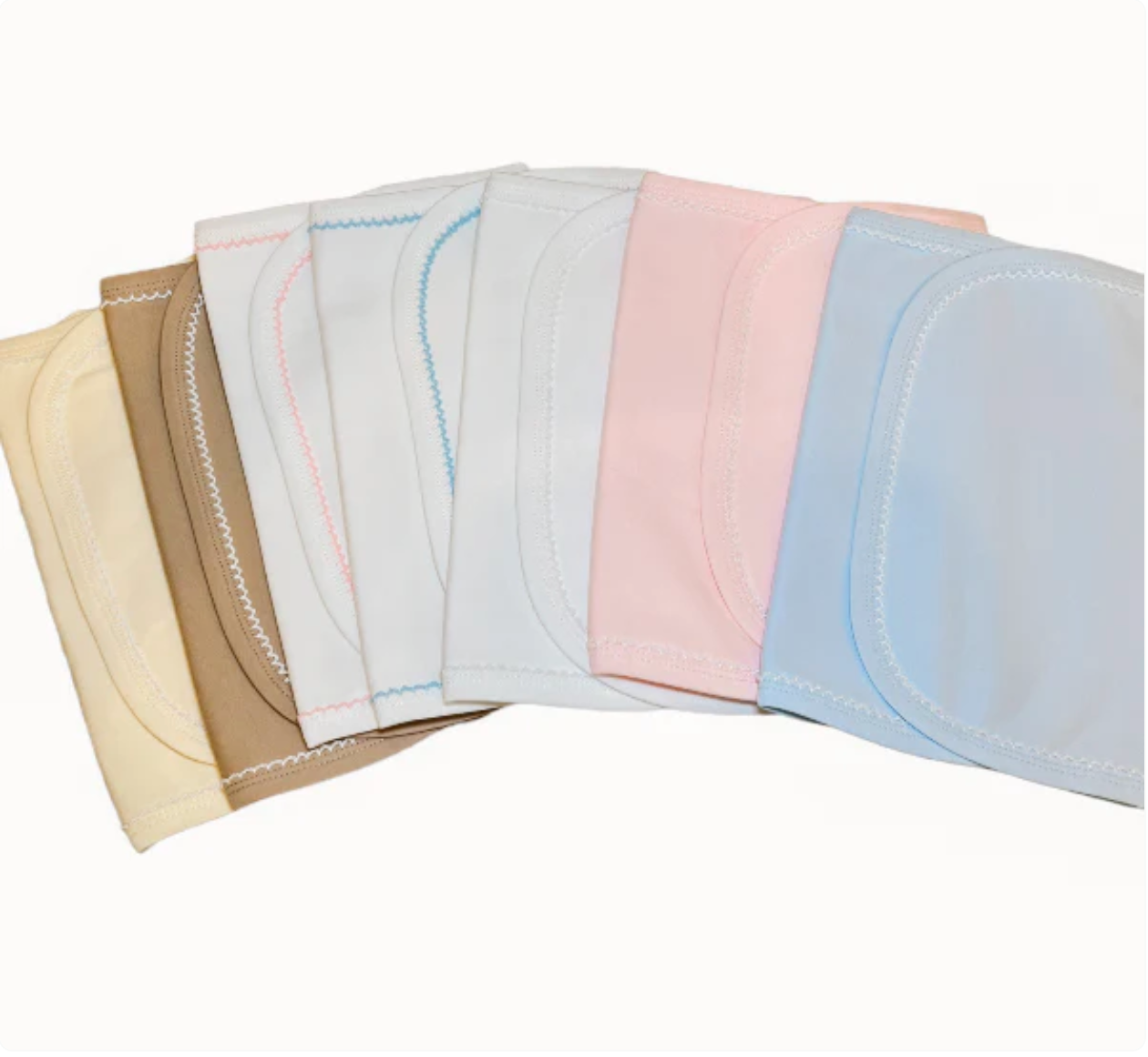 Picot-Trimmed Burp Cloths