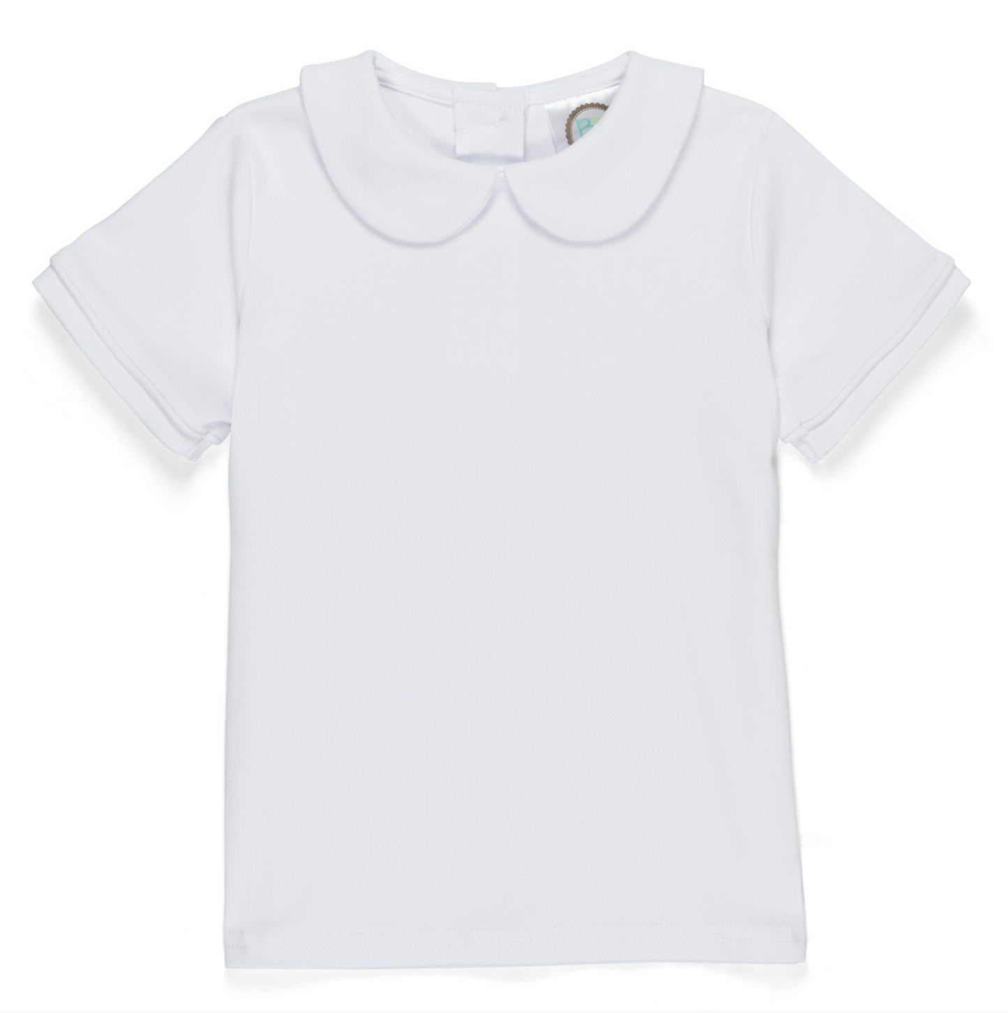 Boy's Short Sleeve Peter Pan Collared Shirt