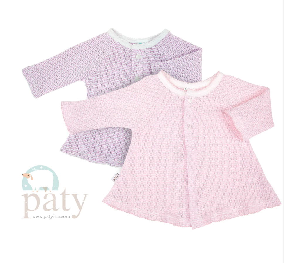 Paty Knit Raglan Cardigan - Pink