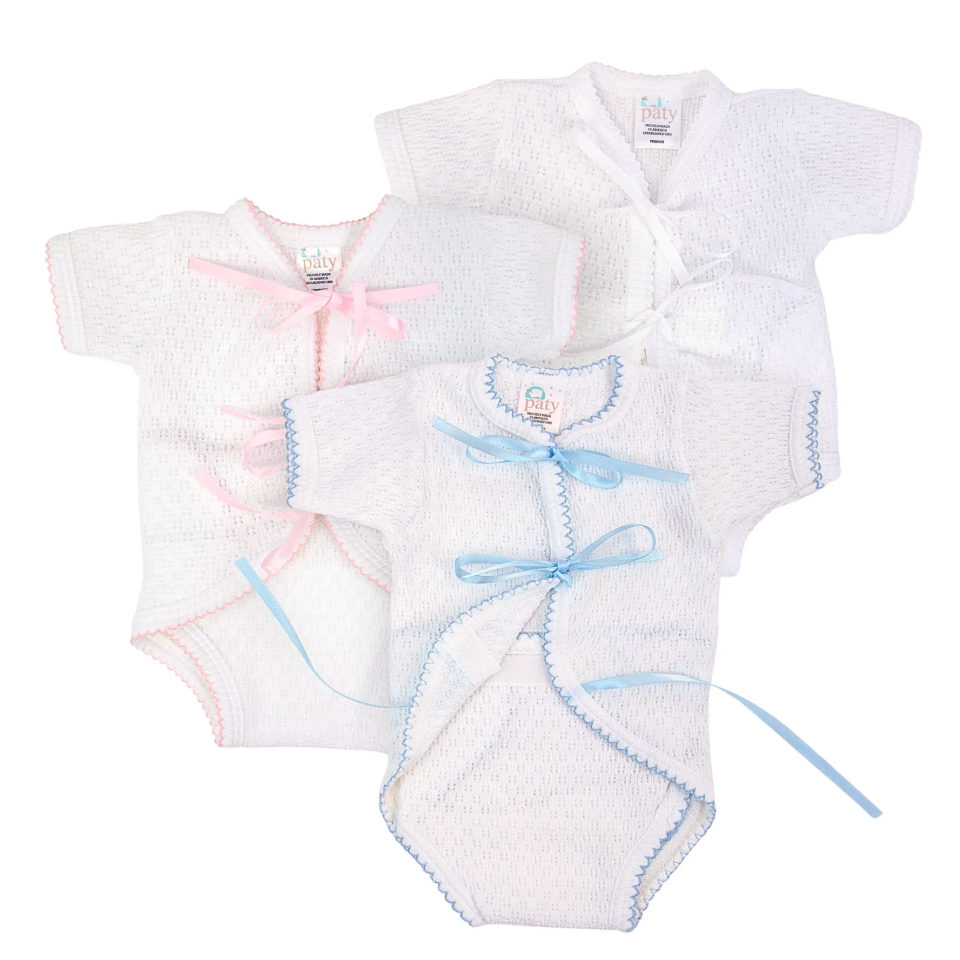 Paty Knit Ribbon Tie Onesie