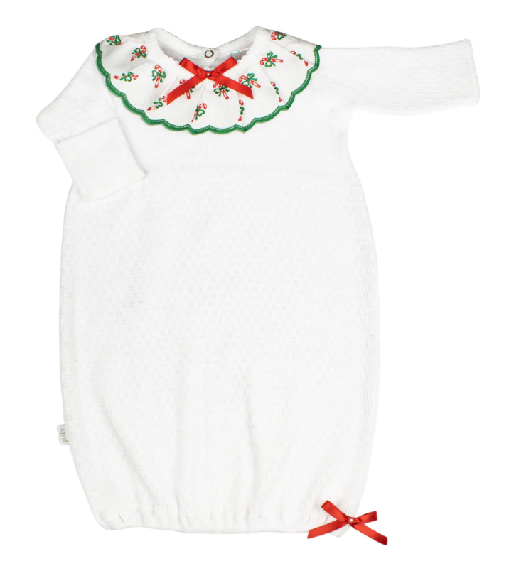 Knit Swiss Candy Cane Gown