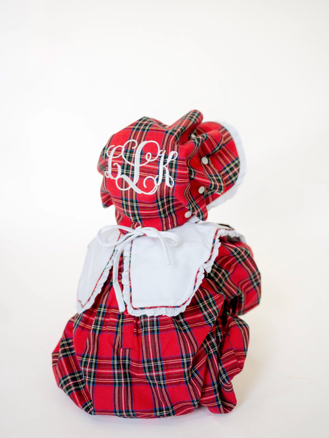 Christmas Plaid Bonnet