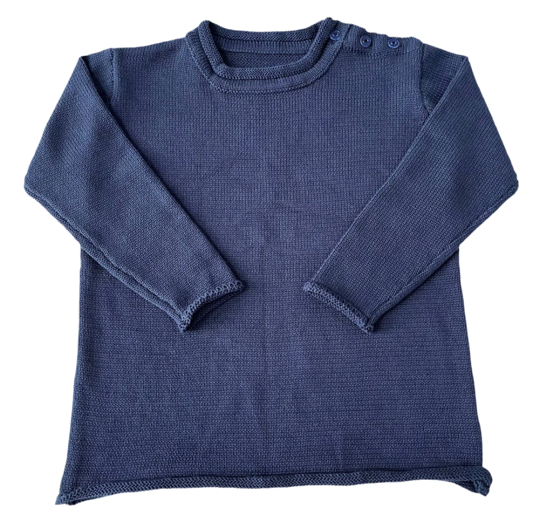 Navy Rollneck Sweater
