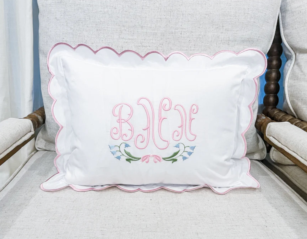Scalloped Edge Pillow Sham - 12x16