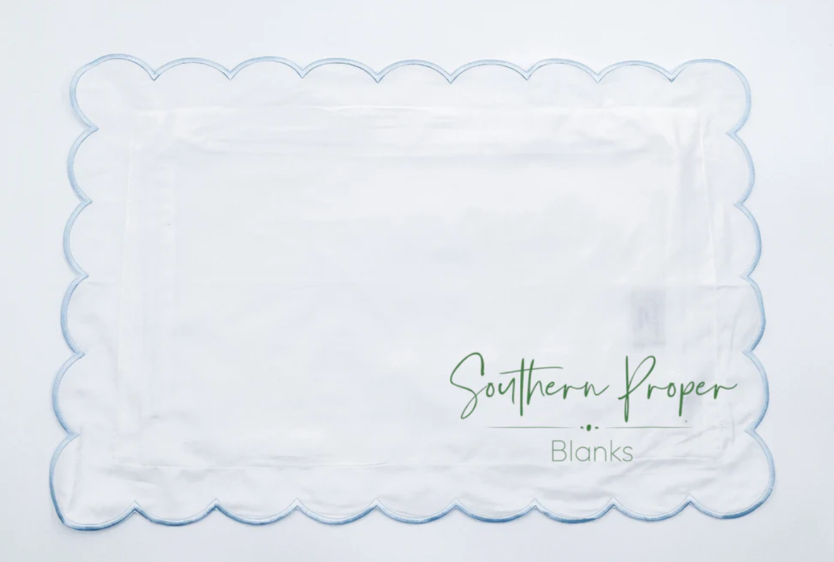 Scalloped Edge Pillow Sham - 12x16