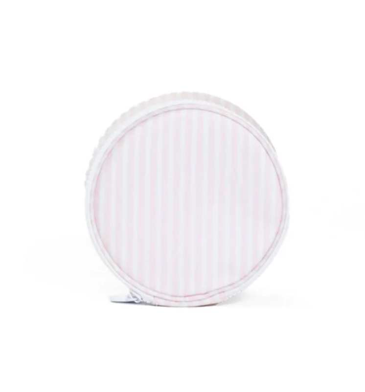 TRVL Design Jewelry/Paci Round - Pimlico Striped Pink