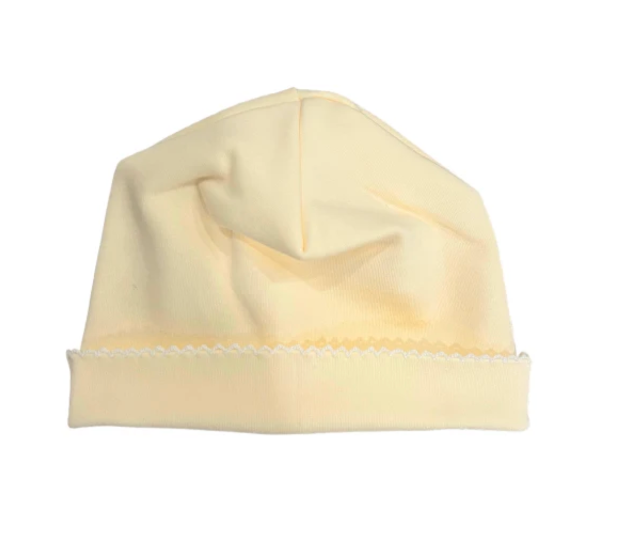 Picot-Trimmed Newborn Hat