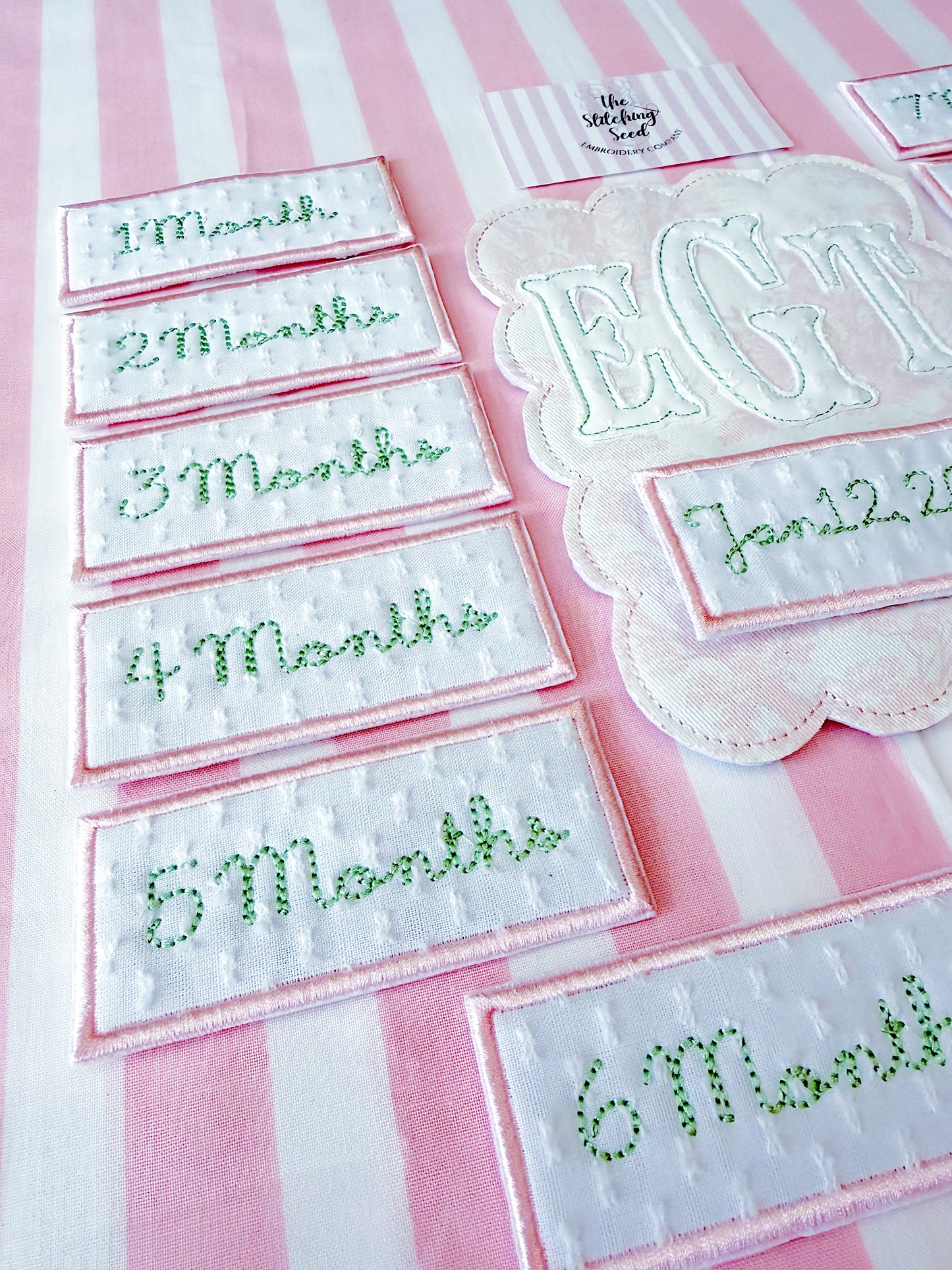 Interchangeable Milestone Card with Months