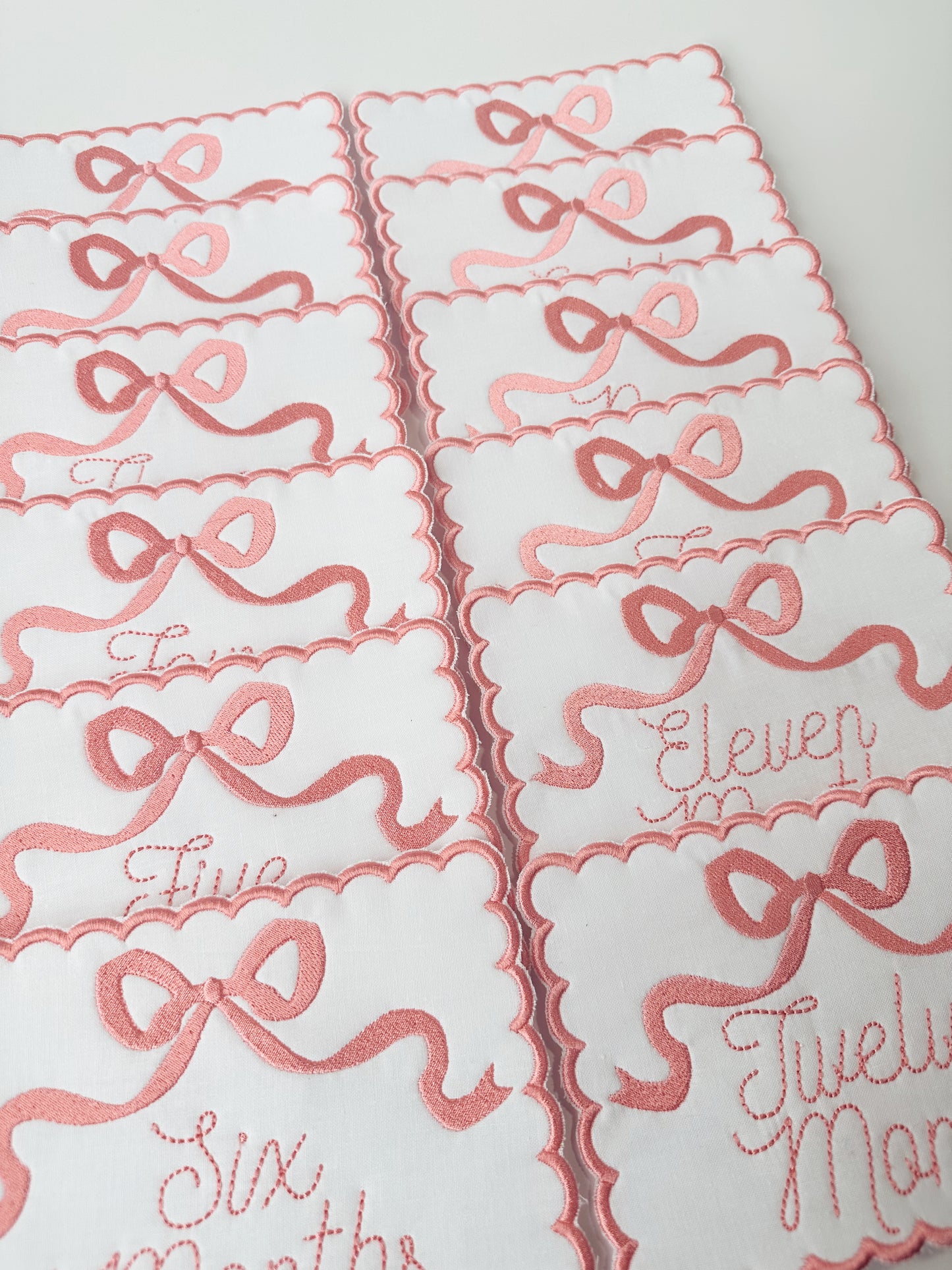 Custom Milestone Signs Months 1-12 + Name Card