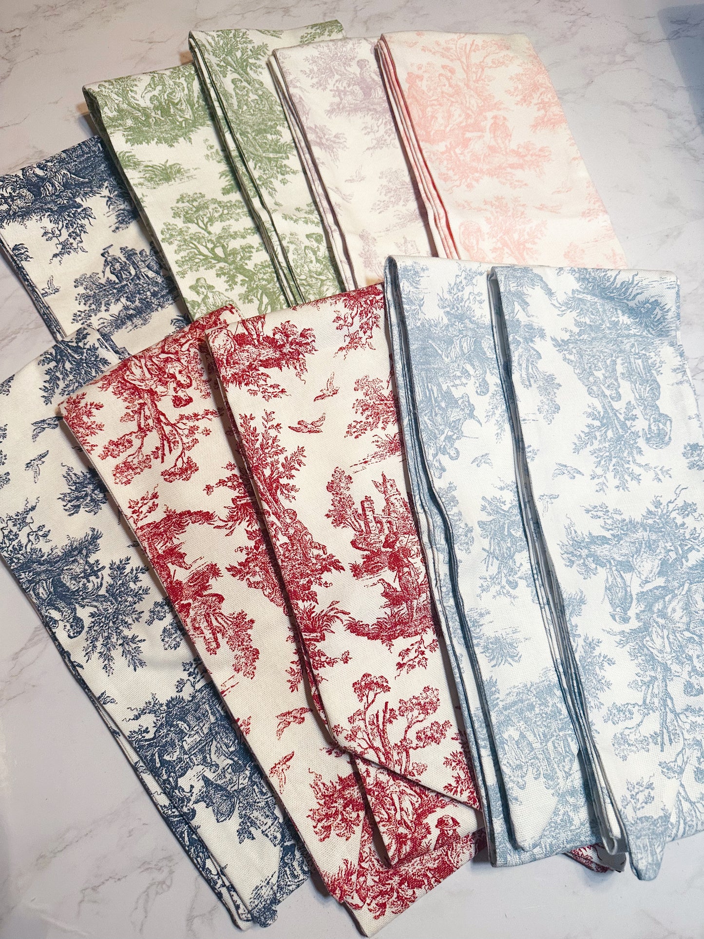 Toile Wreath Sash