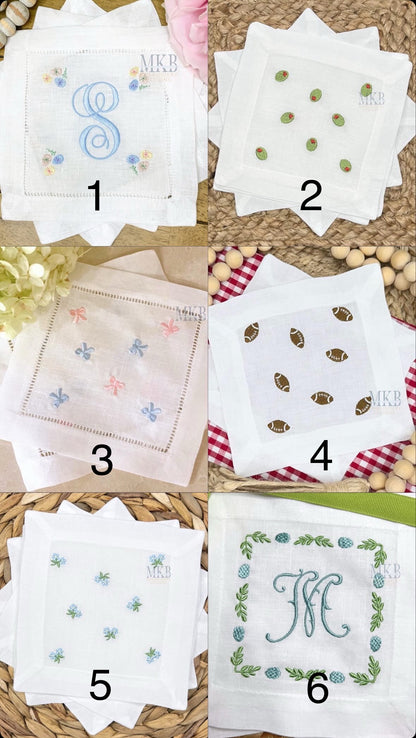 Cocktail Linens p/o 4