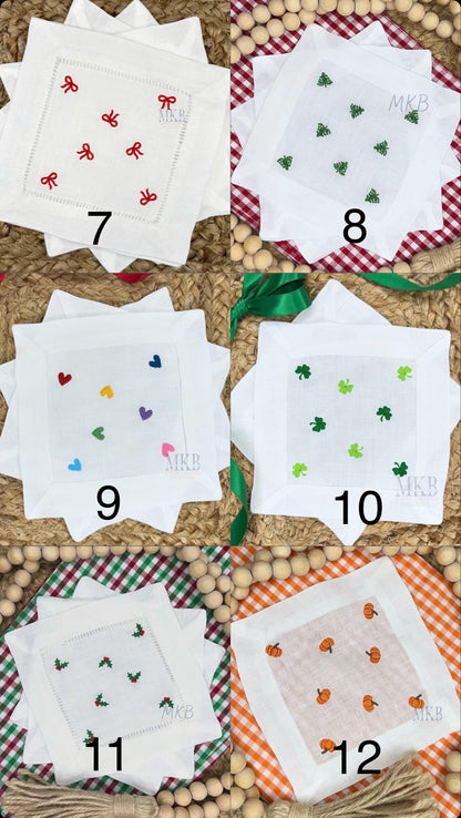 Cocktail Linens p/o 4