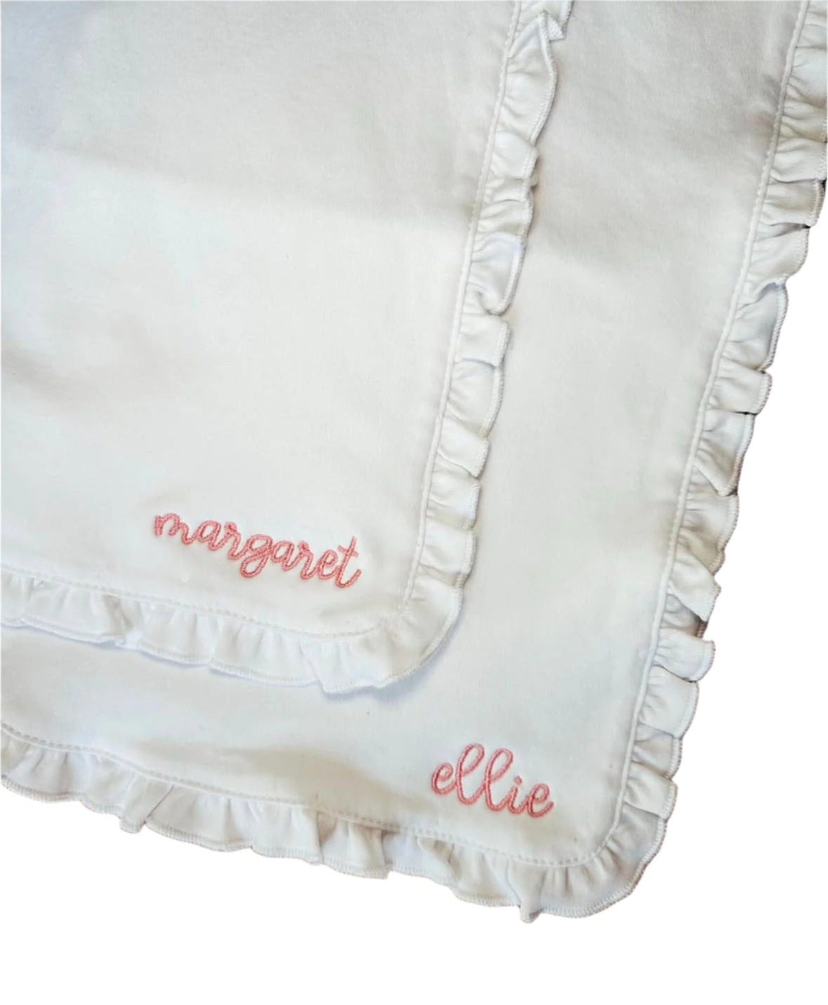 Ruffled Burp Cloth
