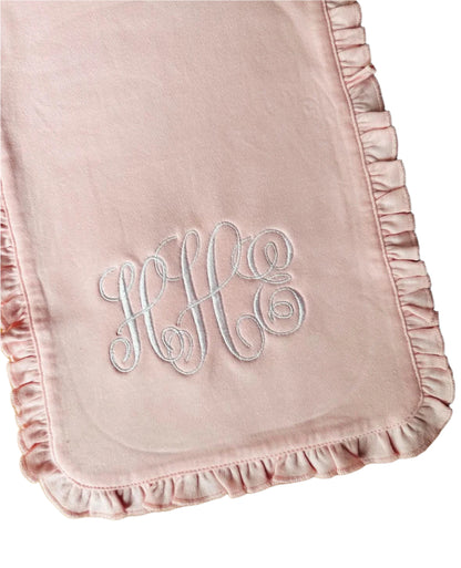 Ruffled Burp Cloth