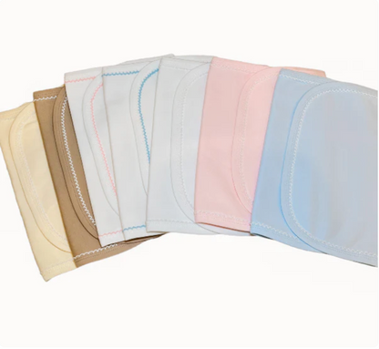 Picot-Trimmed Burp Cloths