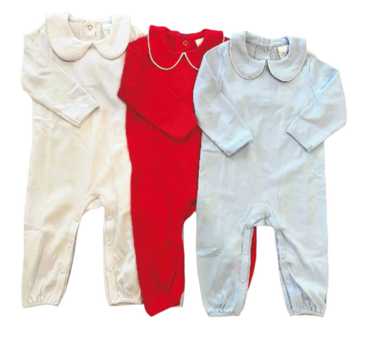 Piping Collared Romper
