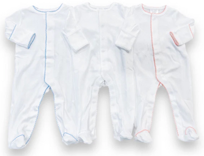 Picot-Trimmed Footies