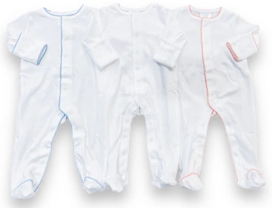 Picot-Trimmed Footies