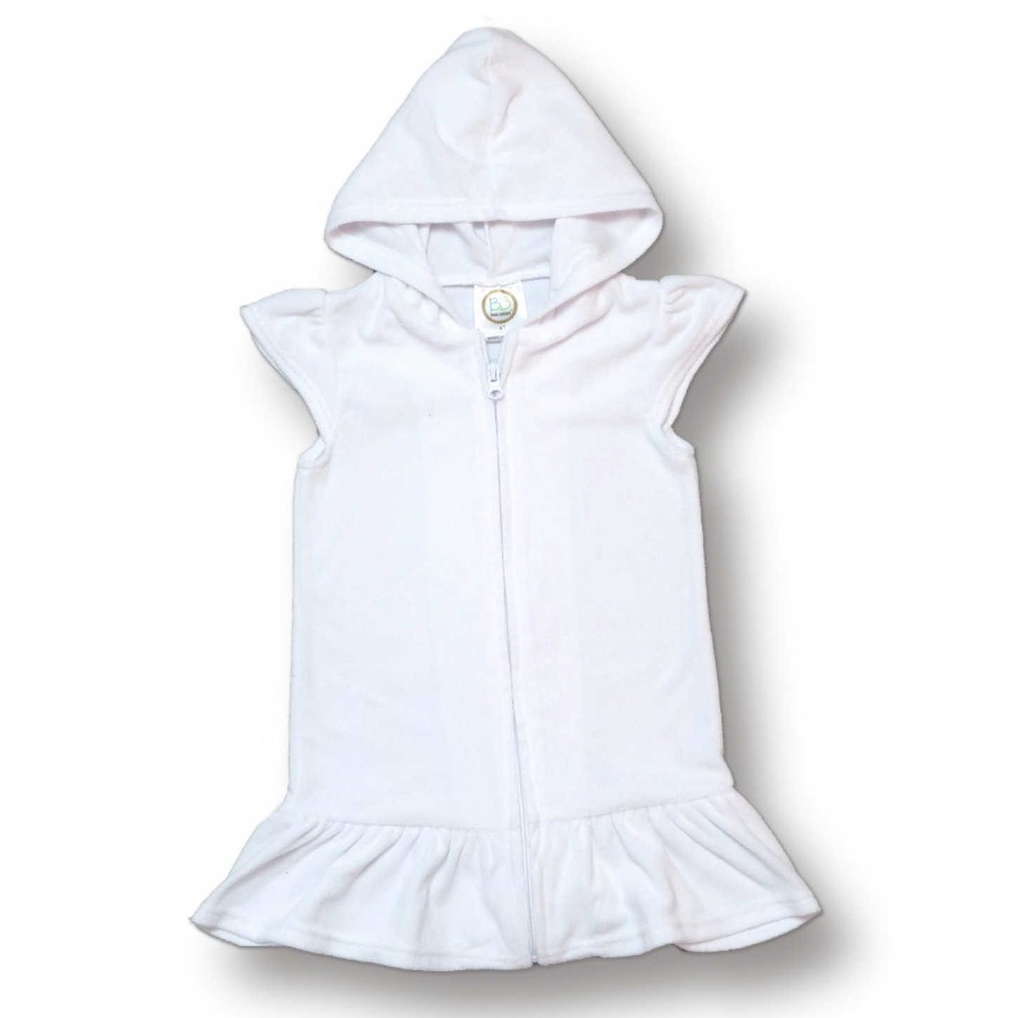 Girl's Ruffled Terrycloth Cover Up