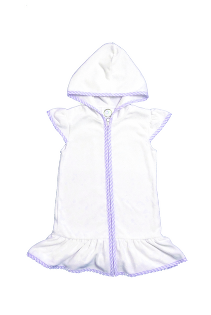 Girl's Ruffled Terrycloth Cover Up