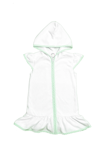 Girl's Ruffled Terrycloth Cover Up