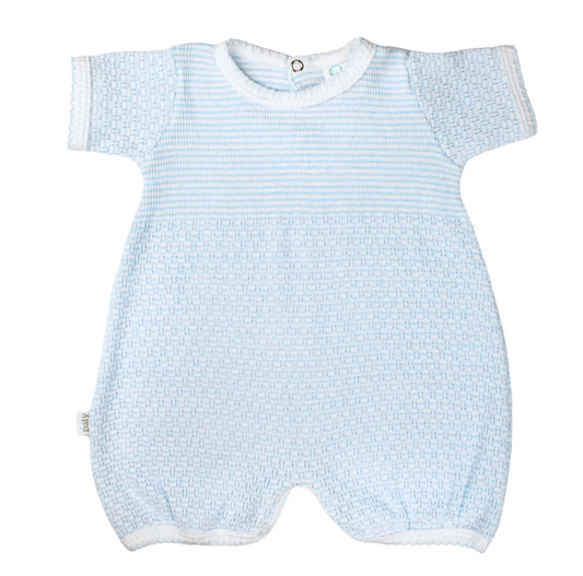 Paty Knit Bubble - Blue with Blue Trim