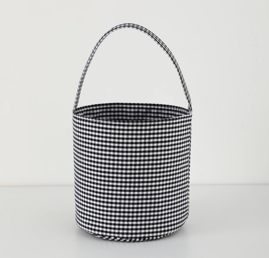 Gingham Halloween Bucket Bag