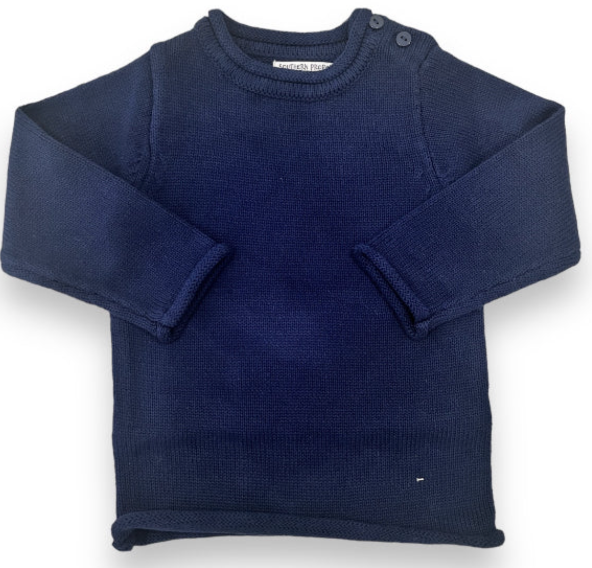 Rollneck Sweater with Button Closure