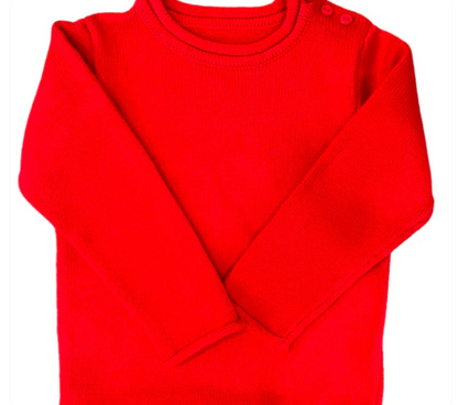 Rollneck Sweater with Button Closure