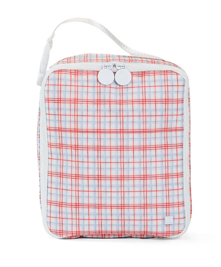 TRVL Design Insulated Lunch Bag - Pimlico Plaid Red