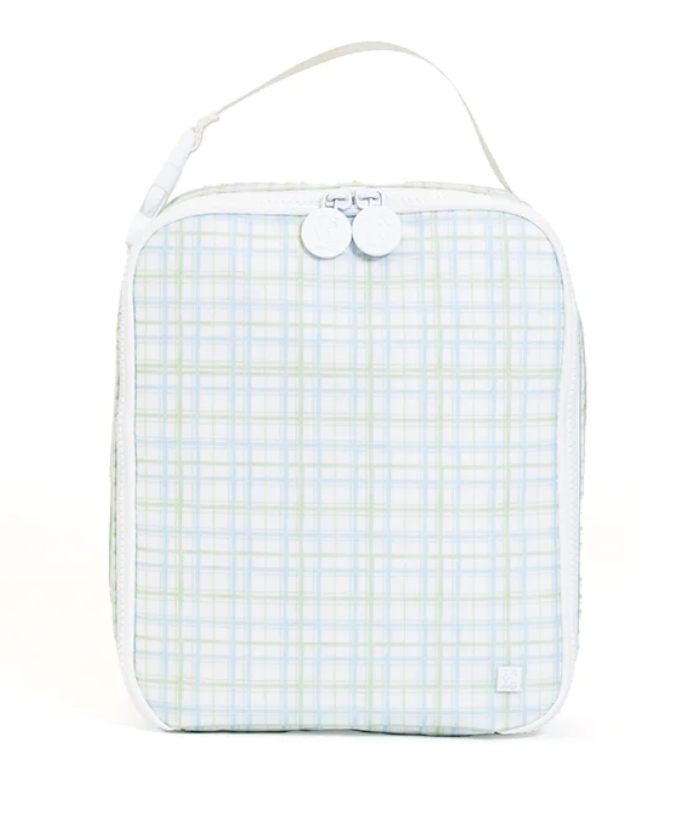 TRVL Design Insulated Lunch Bag - Classic Plaid Green