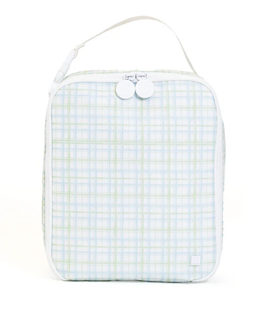 TRVL Design Insulated Lunch Bag - Classic Plaid Green