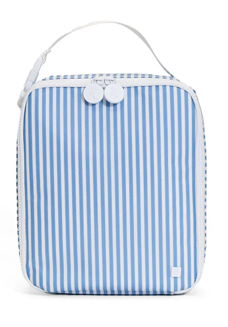 TRVL Design Insulated Lunch Bag - Pimlico Striped Chambray