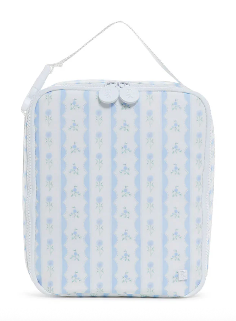 TRVL Design Insulated Lunch Bag - Blue Ribbon Floral