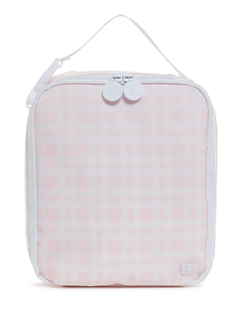 TRVL Design Insulated Lunch Bag - Pimlico Plaid Pink