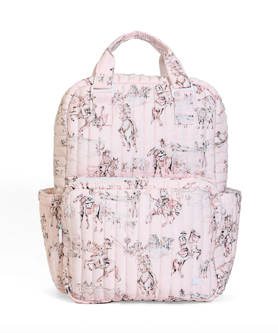 TRVL Design Quilted Diaper Bag - Cowgirl Toile