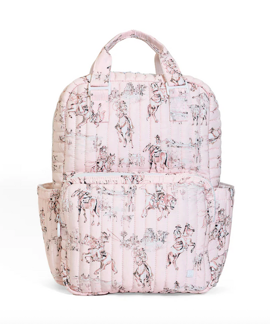 TRVL Design Quilted Diaper Bag - Cowgirl Toile