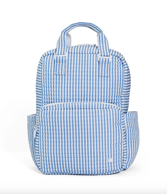 TRVL Design Quilted Diaper Bag - Pimlico Striped Chambray