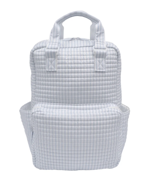 TRVL Design Quilted Diaper Bag - Pimlico Striped Blue