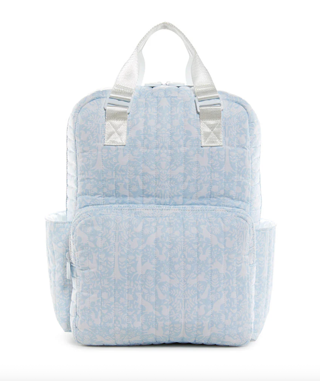 TRVL Design Quilted Diaper Bag - Woodland Blue
