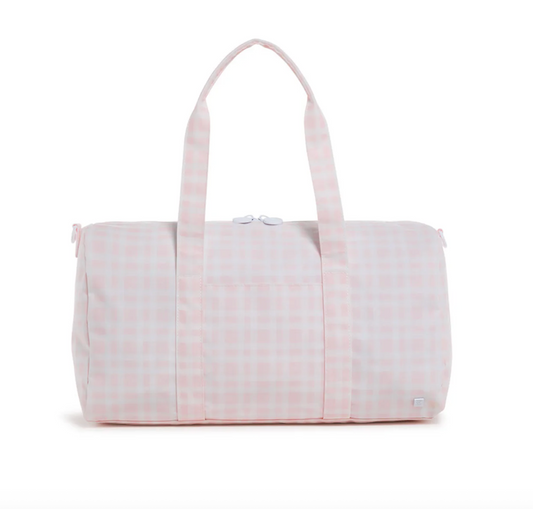 TRVL Design Weekender Duffel - Pimlico Plaid Pink