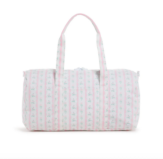 TRVL Design Weekender Duffel - Pink Ribbon Floral