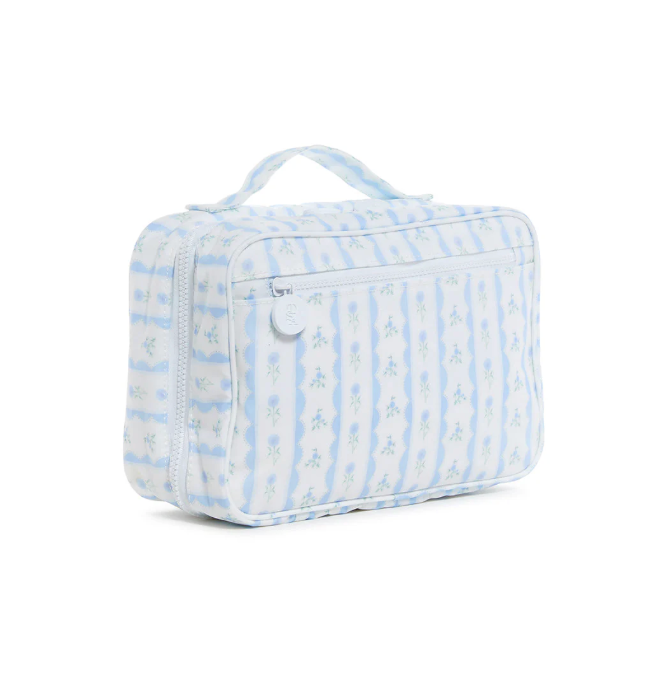 TRVL Design Bundle Up2 Hanging Toiletry Bag - Blue Ribbon Floral