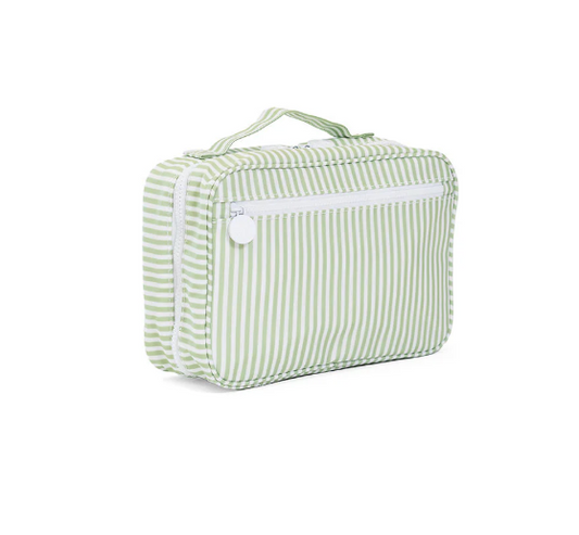TRVL Design Bundle Up2 Hanging Toiletry Bag - Pimlico Striped Sage