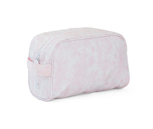 TRVL Design Stowaway Toiletry Bag - Bunny Toile Pink