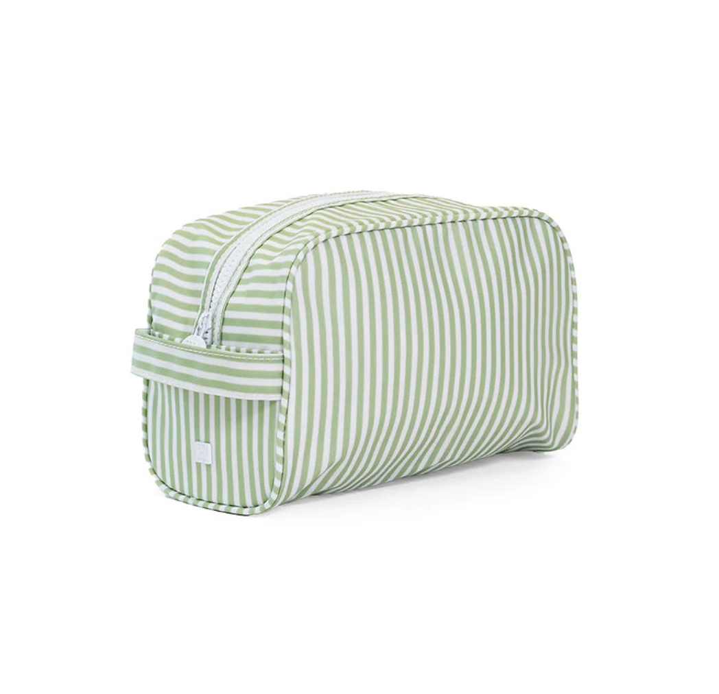 TRVL Design Stowaway Toiletry Bag - Pimlico Striped Sage