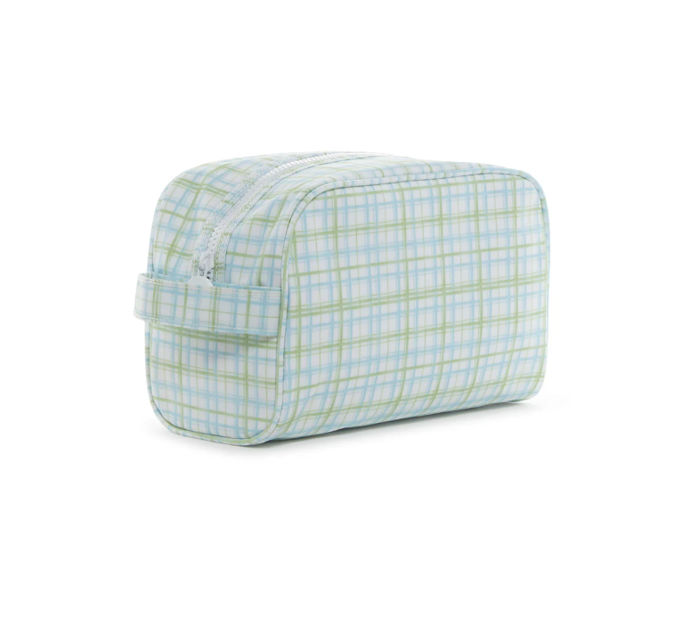 TRVL Design Stowaway Toiletry Bag - Classic Plaid Green
