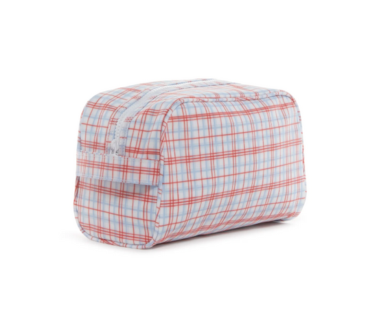 TRVL Design Stowaway Toiletry Bag - Classic Plaid Red