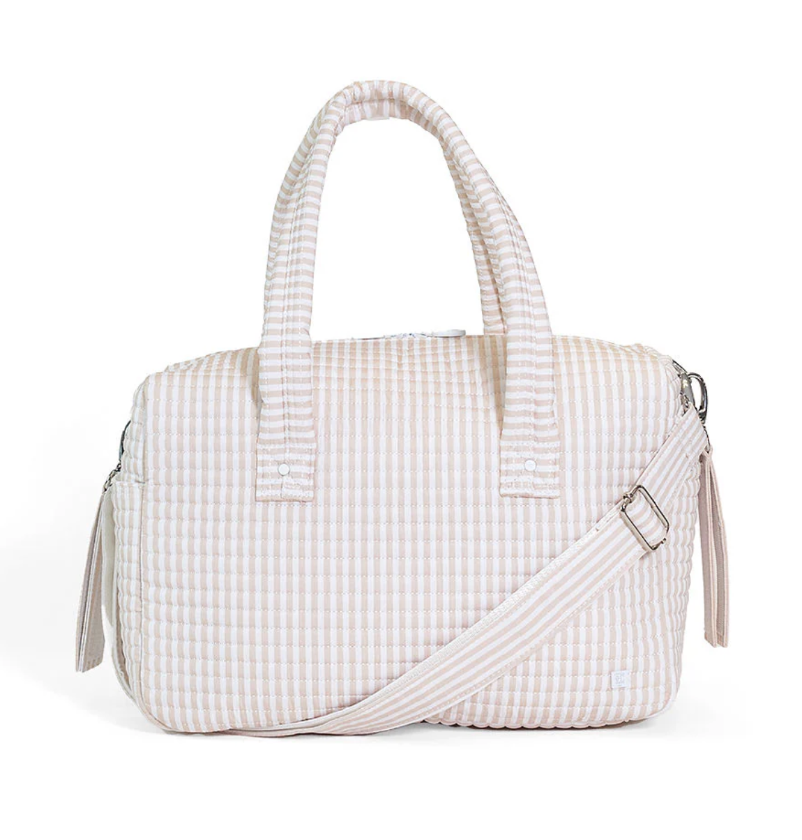 TRVL Design Quilted Stroller Bag - Pimlico Striped Sand